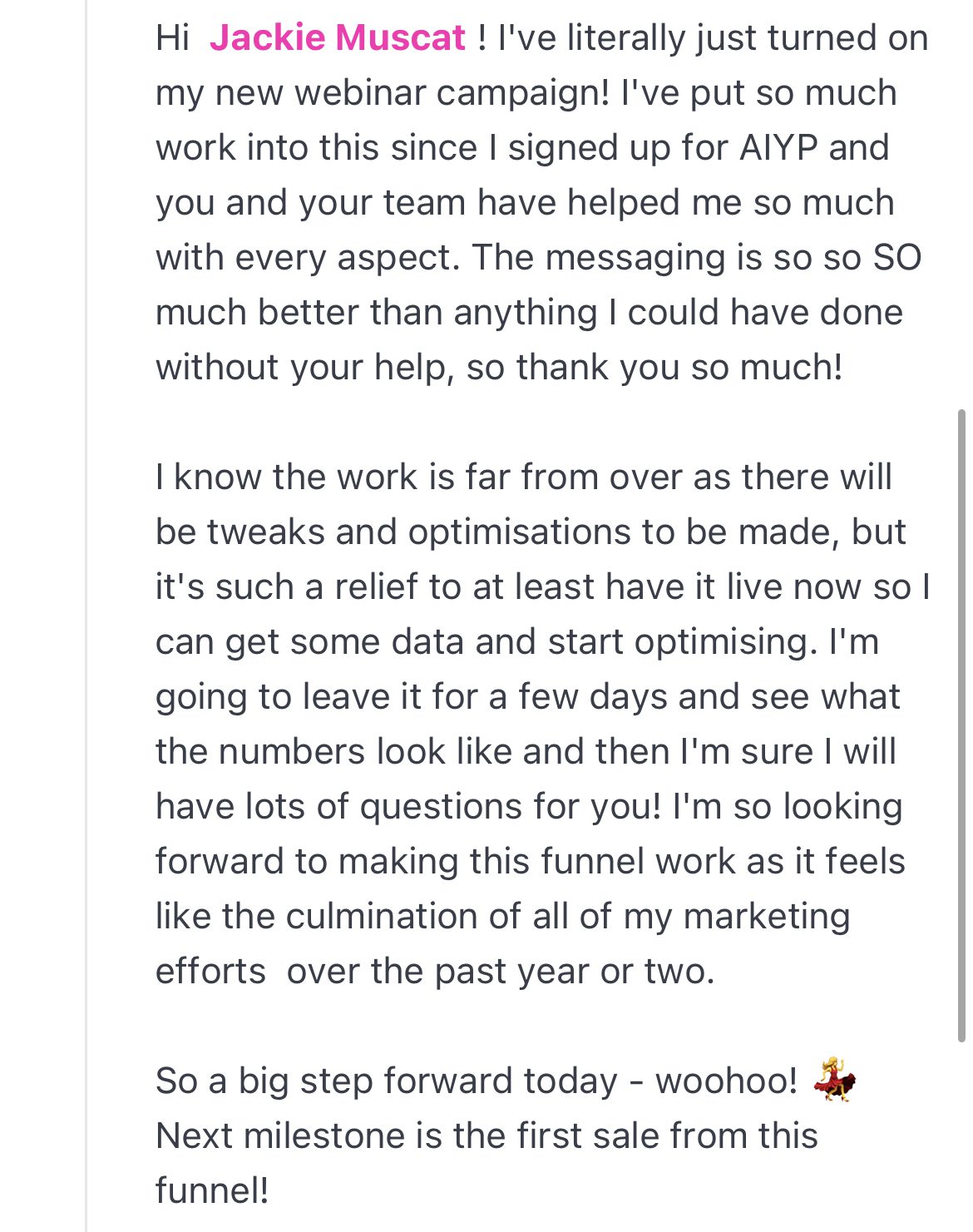 AIYP Testimonial 1