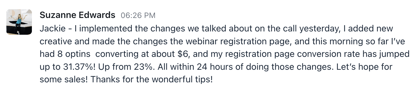 Suzanne improvement Nov 22